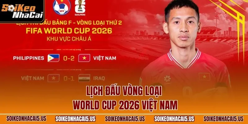Lịch đấu vòng loại World Cup 2026 Việt Nam